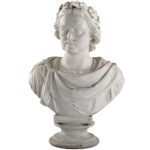 Biscuit Porcelain Bust of Tsar Peter the Great