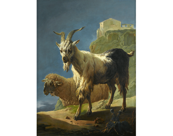A Goat and a Sheep in an Italianate Landscape