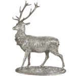 English Silver Model of a Stag
