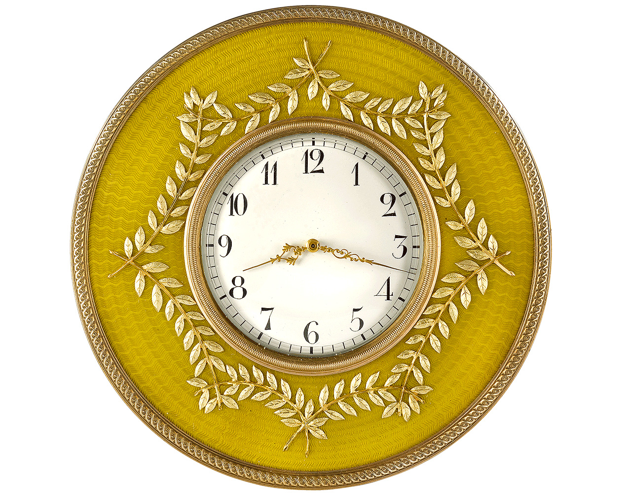 Russian Silver, Gold & Enamel Desk Clock | Ruzhnikov Fabergé 